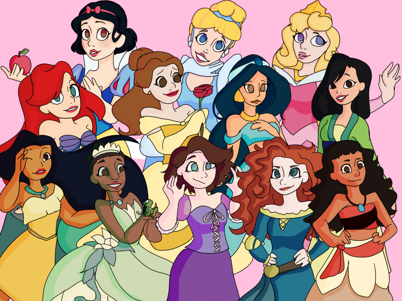 Evolution Of Disney Princesses 