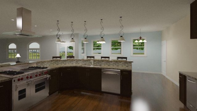 The kitchen.