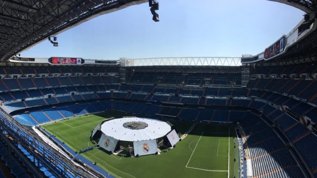 Inside the Santiago Bernaéu Stadium
