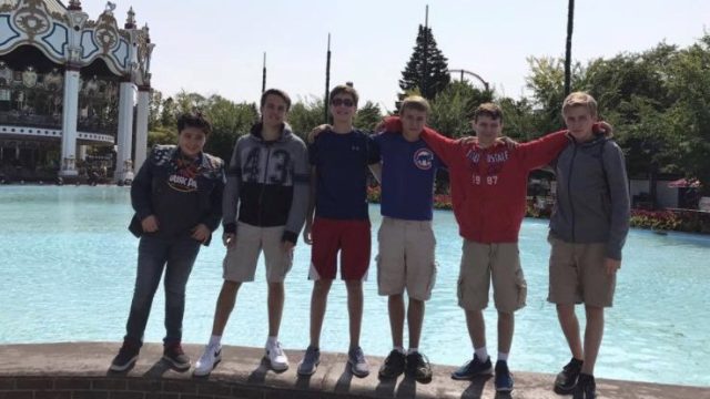Graham and friends at Six Flags.