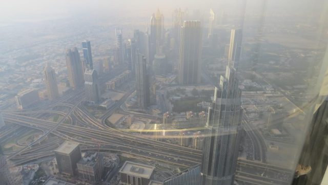 View from the top of the Burj Khalifa