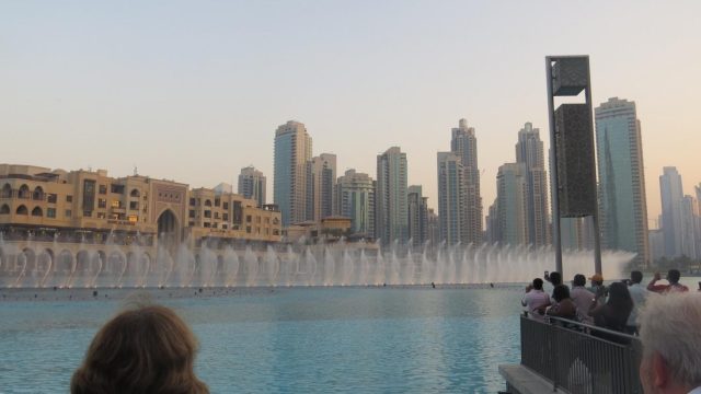 The Dancing Fountains by the Dubai Mall