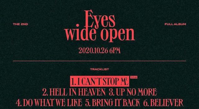 "Eyes Wide Open" tracklist