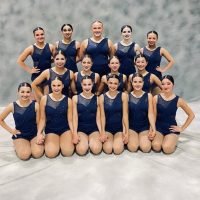 The Charrelles pose for their official team photo before the performance.
Front row (from left) - all seniors: Reese Heyse, Kayley Miller, Kelly Milhousen, Bry Coughlin, Uta Shimazu
Middle row (from left) - all juniors: Brooke Bullon, Addison Campioni, Isabelle Ferengul, Mia Brownfield
Third row (from left) - all sophomores: McKenna Kamedula, Sharanya Kolluri, Grace Stary, Viktoria Radziwolski, Kayla Urban